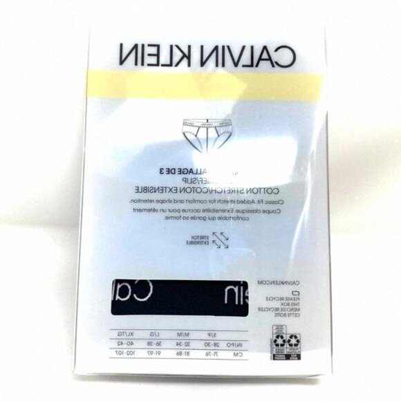 💖MEGA SALE💖Calvin Klein Mens 3-Pack Soft Cotton NP21660271 Brief Blue Stretch - Picture 8 of 10